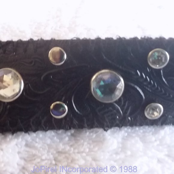 Hard Rock Black & Glitter Beaded Designer Belt main image 6